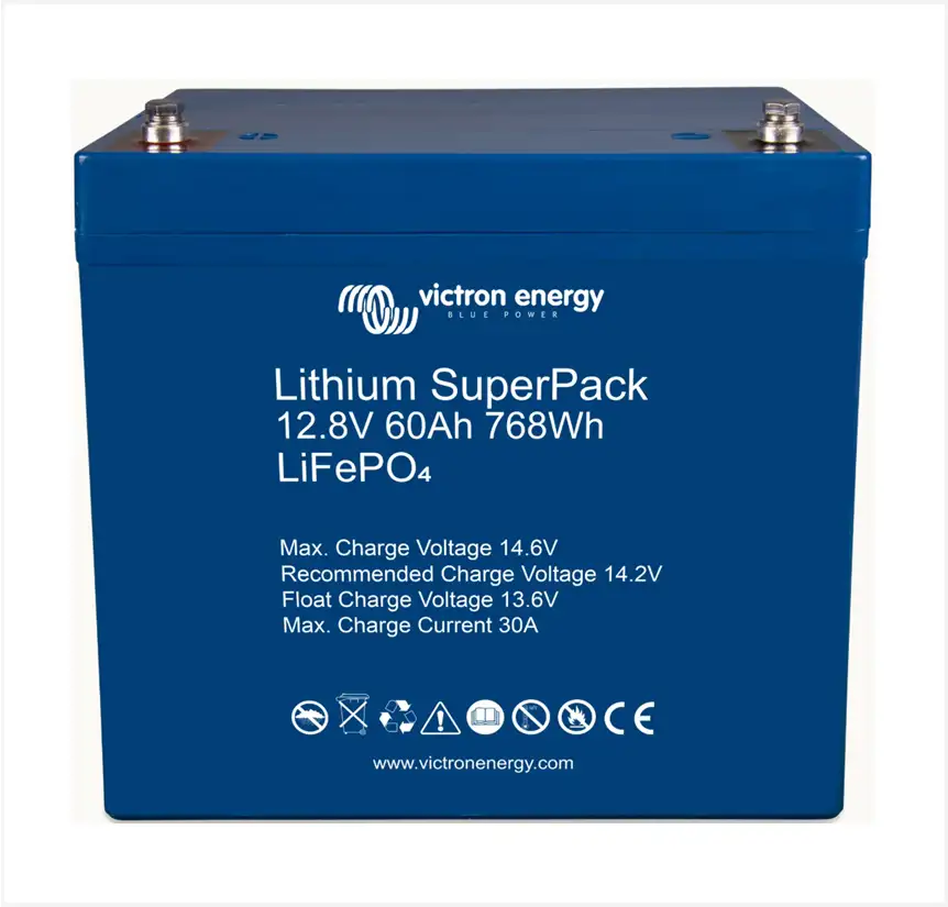 Product: Victron Energy Lithium SuperPack 12,8V/60Ah-a (M6)