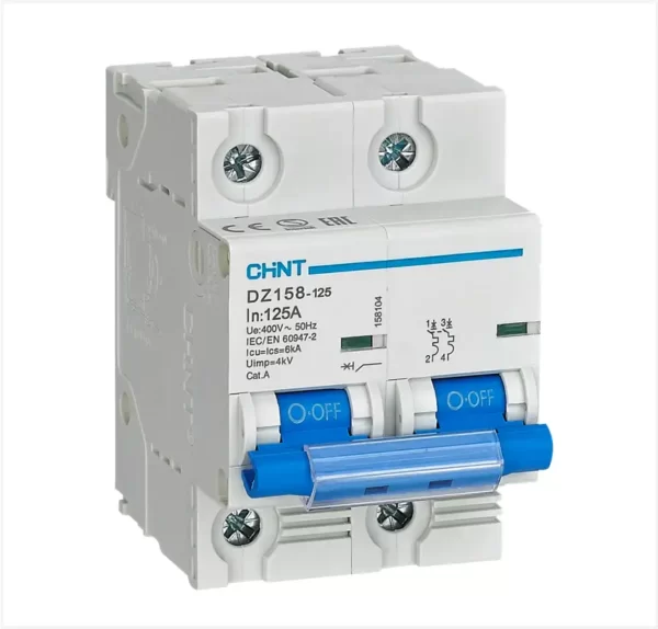 Chint 10kA 2P 125A Breaker C-Curve AC/DC