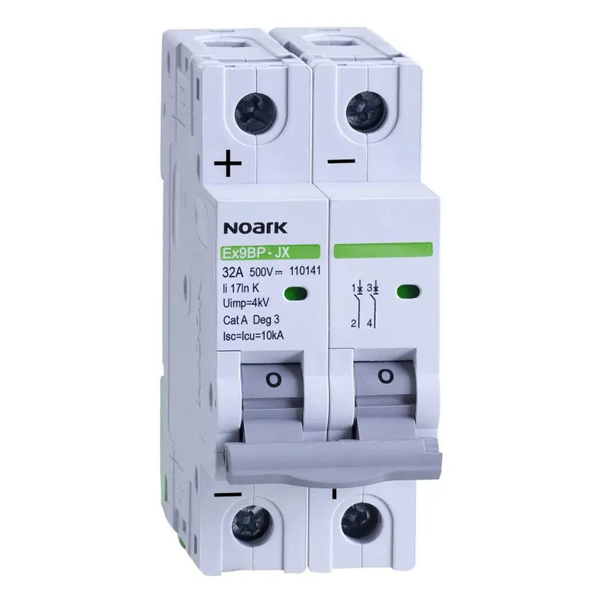 Product: Noark PV DC Breaker 10A 2P 500V
