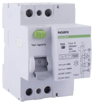 Product: Noark Type B 10KA 1P+N 40A PV & EV Earth Leakage 30mA