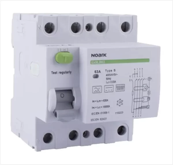 Noark Type B 10KA 3P+N 40A PV & EV Earth Leakage 30mA