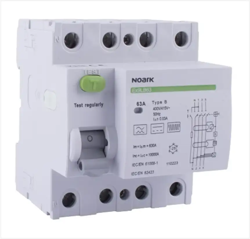 Product: Noark Type B 10KA 3P+N 40A PV & EV Earth Leakage 30mA