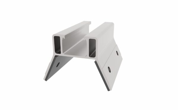 Lumax Low trapezoidal sheet short rail with EPDM