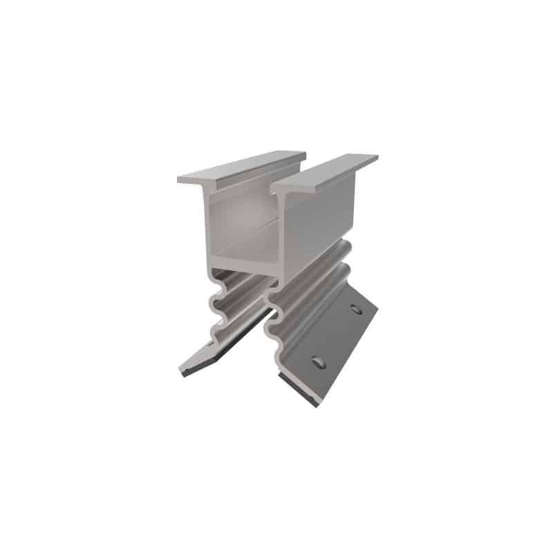 Product: Lumax Corrugated sheet short rail with EPDM side fix