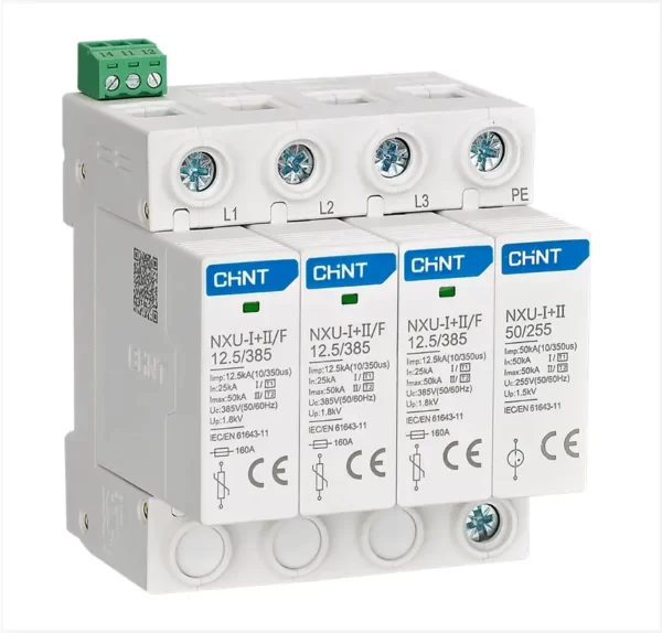Chint Surge Arrestor 12.5kA 275V 3P+N Class1+2
