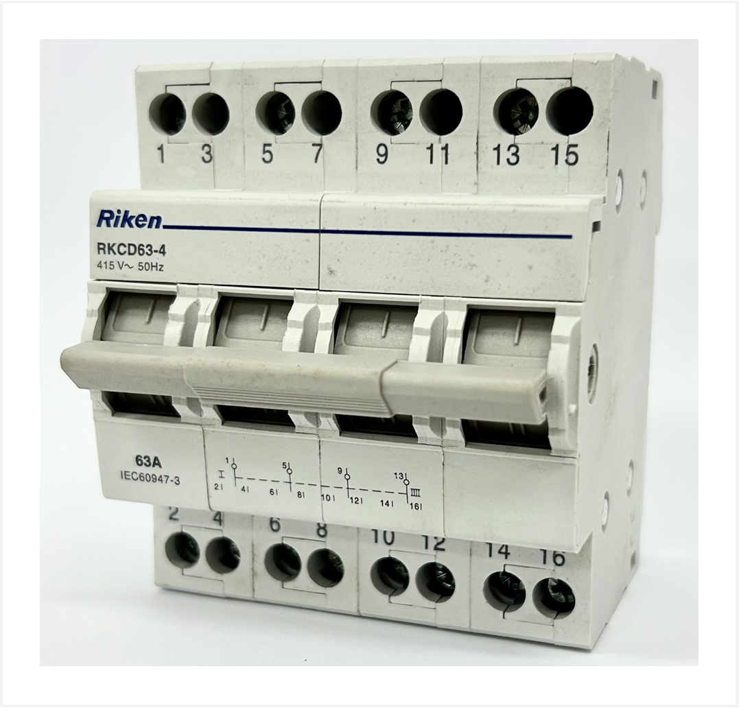 Product: Riken Change Over Switch DIN 63A 4 Pole