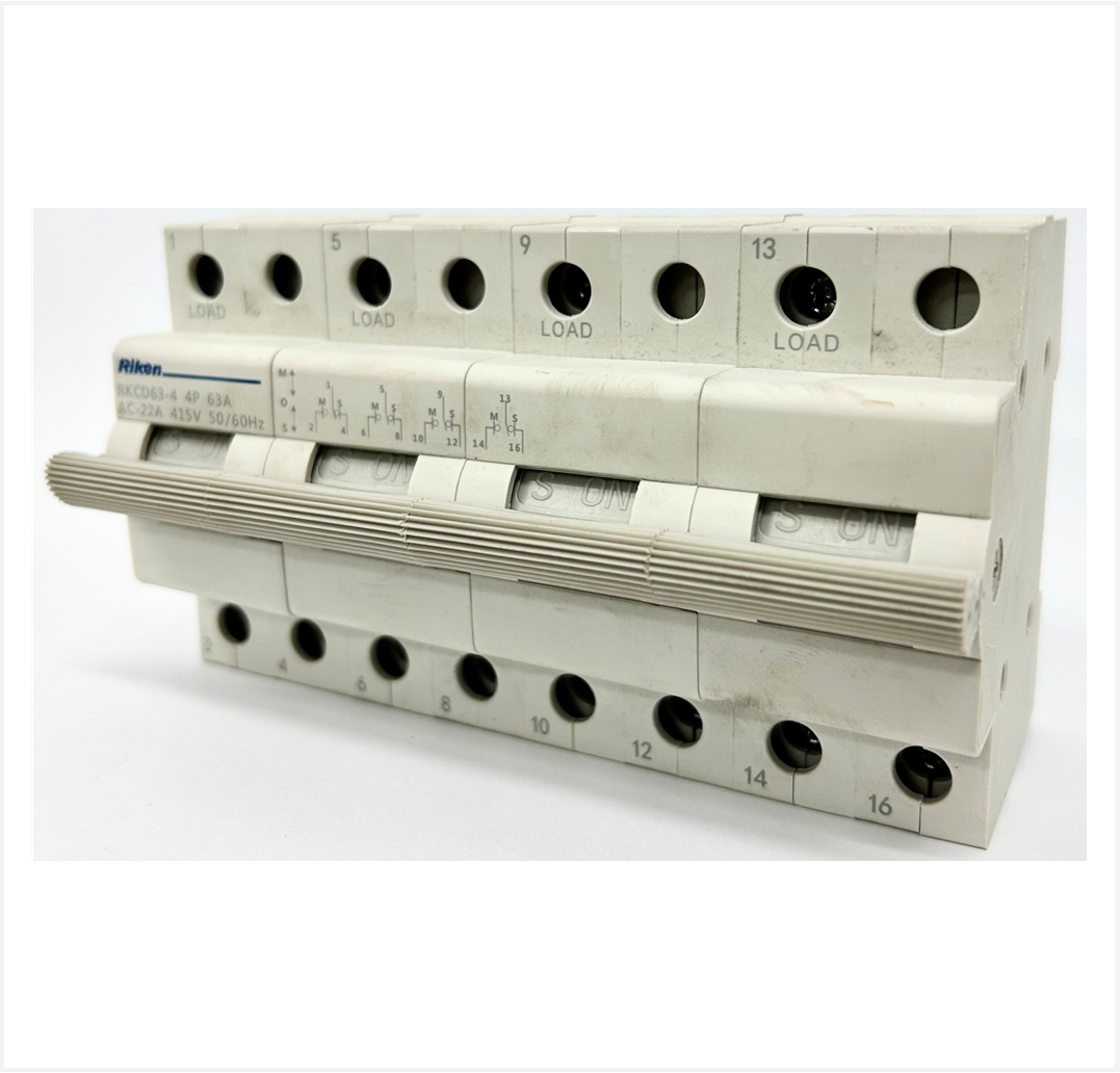Product: Riken Change Over Switch DIN Large 63A 4 Pole