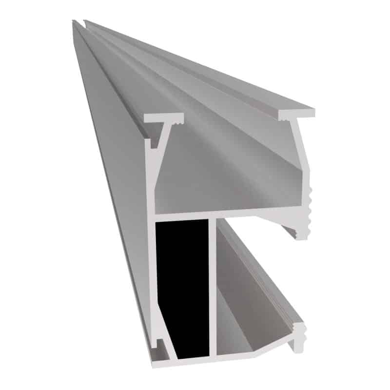 Product: Lumax Rail (top+side fix) 46x3300mm AL6063 T6 Mill