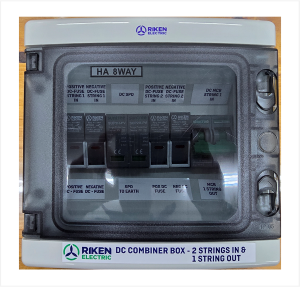 Riken PV Combiner Box - 4 IN 1 OUT 275VDC