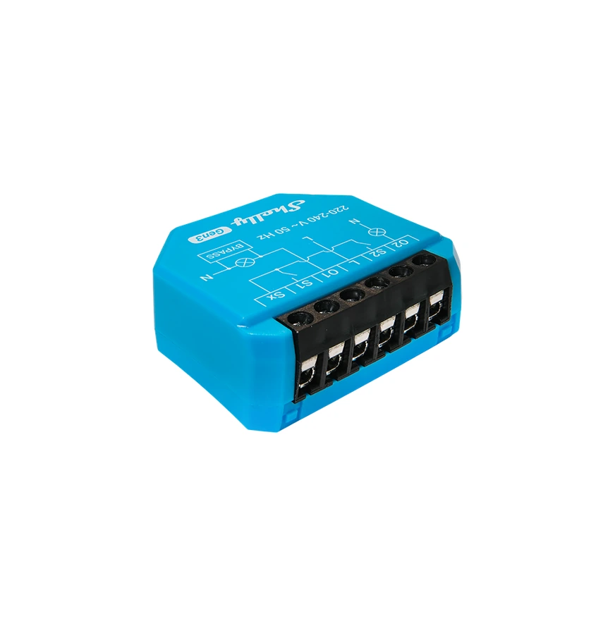 Product: Shelly Two-Channel Smart Switch Tailored for Lighting Control in no Neutral Wire Installations